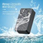 Strong magnetic GPS tracker waterproof IP67, no installation needed, ideal for outdoor activities and vehicle security. Perfect for tracking with durability in water and harsh weather conditions.
