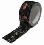Black marble adhesive tape for home decor and craft projects, featuring a luxurious stone pattern. Perfect for adding elegance to furniture, walls, and DIY arts and crafts. Reusable and easy to install.