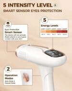 600x800, eyes protection smart sensor IPL device for skin care, with adjustable energy levels and operation modes, ideal for safe at-home facial treatments, showcased on Hot Deals LB.