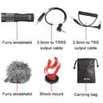 Microphone windscreen for outdoor recording, compatible with professional audio equipment. Perfect for podcasts, interviews, and live performances. Enhance sound clarity and reduce wind noise with this furry windscreen.