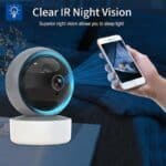 Camera security IR night vision, wireless surveillance camera with remote viewing, ideal for home security and monitoring at night, perfect for keeping your property safe.