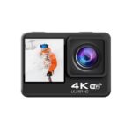 High-quality action camera with 4K Ultra HD resolution, built-in WiFi, perfect for capturing outdoor adventures and sports activities in vibrant detail.