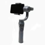 Compact handheld smartphone gimbal stabilizer for smooth video recording and photography. Ideal for content creators and mobile videographers seeking professional-quality footage on the go.