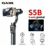 Remote camera stabilizer gimbal, 3-axis smartphone gimbal stabilizer for smooth videos, compatible with mobile phones and cameras, includes object tracking, scene switching, and fast horizontal shot features, ideal for content creators.
