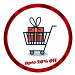 Shopping cart with gift box and colorful presents, representing hot deals and discounts at Hot Deals LB.