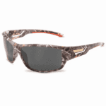 Camouflage sports sunglasses for outdoor activities, ideal for hunting, fishing, and beach trips, enhancing your style and protection.