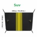 Lightweight portable SUV car cargo storage trunk with dimensions 240cm x 140cm, designed for vehicle organization and space optimization, ideal for automotive accessories and travel needs.