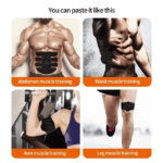 Abdominal and workout muscle training pads for abs, waist, arms, and legs, ideal for fitness enthusiasts.