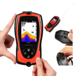 Thermal imaging fishfinder with LCD display for boating and fishing trips.