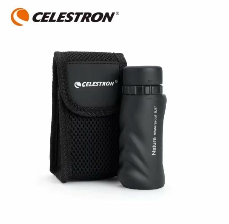 Compact Celestron Nature Waterproof 8x25 Monocular with Carrying Case, Ideal for Outdoor Enthusiasts, Bird Watching, Hiking, and Travel, Lightweight and Durable for Adventures.