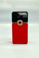 Bluetooth selfie camera device with LED display, compact design, perfect for social media, photography, and videography. Rechargeable camera with clear visuals.