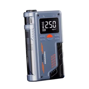 Digital tire pressure gauge and inflator for cars, bikes, and motorcycles with LCD display and precise measurement. Perfect for automotive tire maintenance and safety.