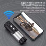 Wireless WIFI camera for mobile connection, supports real-time preview and playback without network traffic.