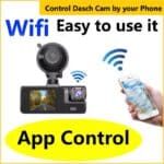 Control dash cam wifi app control for remote phone monitoring, easy to use.