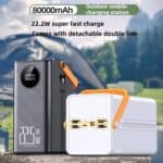 A192 Fast Charging Power Bank 80000mAh 22.5W - Image 2